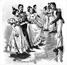 The old german quadrille dance