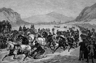 Horse-drawn race