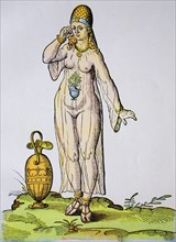 Woman in bathing costume