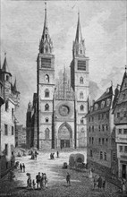 Lorenzkirche church in nuremberg