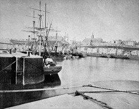 Harbour of granville, france