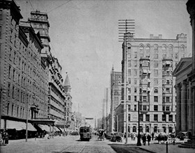 Mainstreet in rochester, america