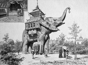 Elephant in the berlin hippodrom