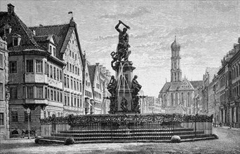 Fountain in augsburg