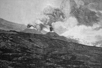 Eruption of mount etna