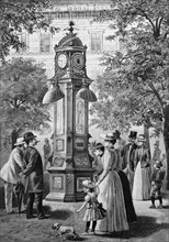 Urania clock column