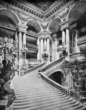 staircase of the opera in paris