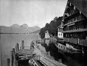 wharf for steamboats on lake lucerne
