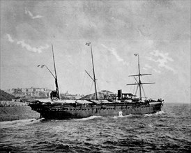 Arrival of the ship l'iraouaddi in madagascar,