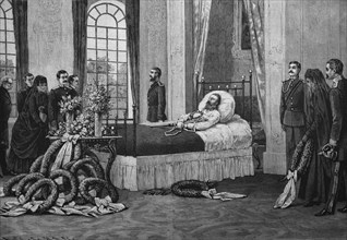 Emporer frederick on his deathbed