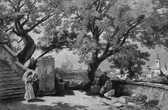 The tasso's oaks in rome, italy