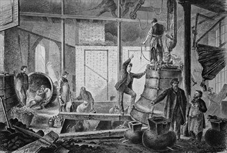 Cast room of a bell foundry