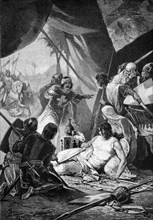 Capture of st. louis by sultan turanschah