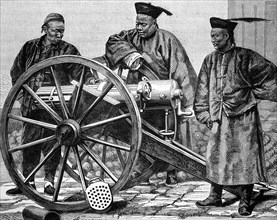 Artillery personnel in china