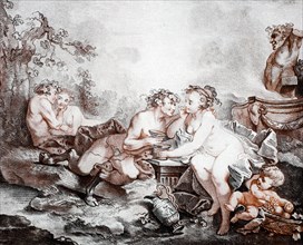 Fauns and nymphs