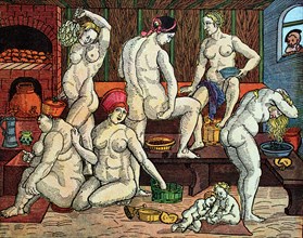 Women at the bathhouse