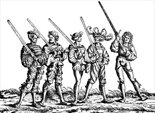 Mercenaries wearing hosenlatzmode