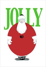 Jolly Christmas Ball-Shaped Santa