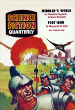Science Fiction Quarterly: Spaceship Attack on Medieval Fortress