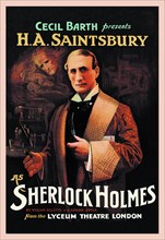 H. A. Saintsbury as Sherlock Holmes (book cover)