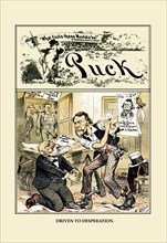 Puck Magazine: Driven to Desperation 1883