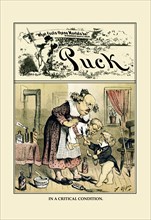 Puck Magazine: In a Critical Condition 1883