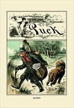 Puck Magazine: Blind!! 1884