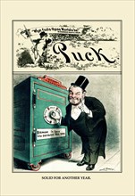 Puck Magazine: Solid for Another Year 1884