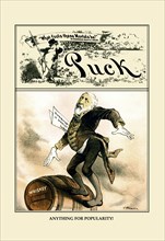 Puck Magazine: Anything for Popularity 1883