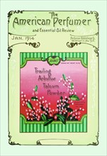 American Perfumer and Essential Oil Review: Joubet Trailing Arbutus Talcum Powder 1914
