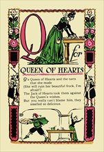 Q for Queen of Hearts 1945