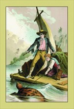 Swiss Family Robinson: Catching a Turtle 1873
