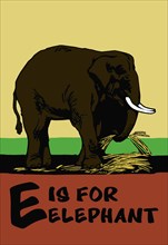 E is for Elephant 1923