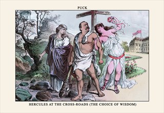 Puck Magazine: Hercules at the Cross-Roads