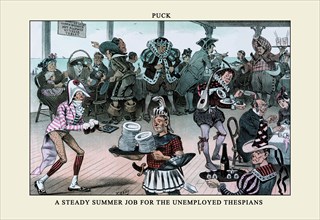 Puck Magazine: A Steady Summer Job for the Unemployed Thespians