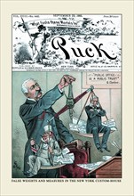 Puck Magazine: False Weights and Measures 1885