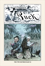 Puck Magazine: The Two Retired Bar'ls 1885