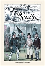 Puck Magazine: For Decency's Sake 1885