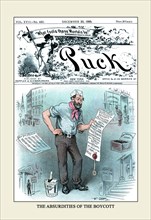 Puck Magazine: The Absurdities of the Boycott 1885