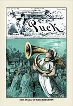 Puck Magazine: The Angel of Resurrection 1882