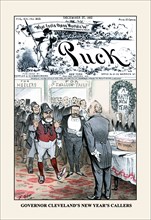 Puck Magazine: Governor Cleveland's New Year's Callers 1882