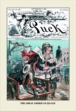 Puck Magazine: The Great American Quack 1882