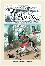 Puck Magazine: Bullets and Bull's Eyes 1882