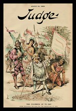 Judge Magazine: The Columbus of To-Day 1889