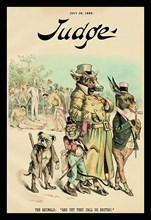 Judge Magazine: And Yet They Call Us Brutes 1889