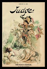 Judge Magazine: Poor France's Nightmare 1889