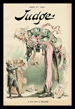 Judge Magazine: A Big Boy's Welcome 1889