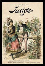 Judge Magazine: Canada Bars Out American Boodlers 1889