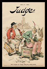 Judge Magazine: The Clutch of those English Syndicates 1889