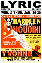On the stage - in person, Hardeen 1931